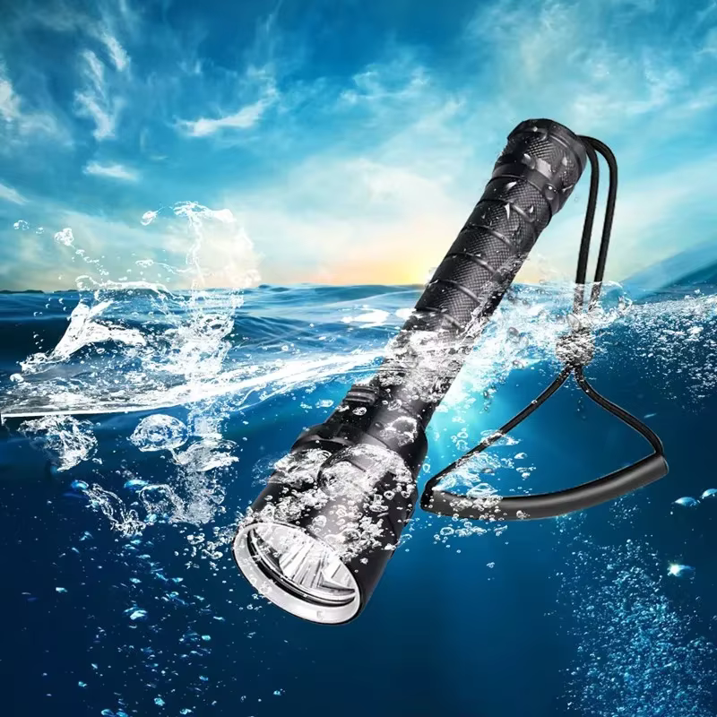 Puissante lampe de poche de plongée LED Super 8000LM 3/5LED torche sous-marine professionnelle IP8 l