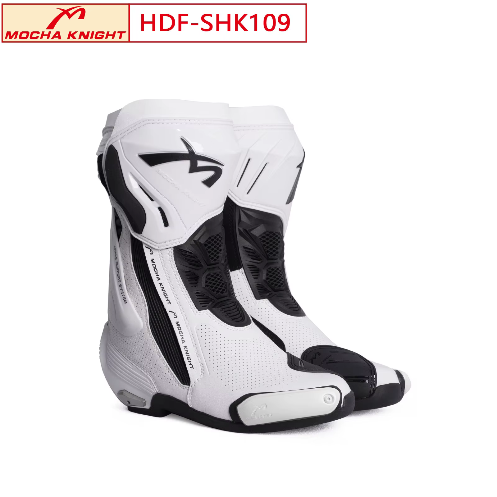 Bottes de course pour moto MOCHA SH109, perforées, respirantes, professionnelles, pour motocross, bo