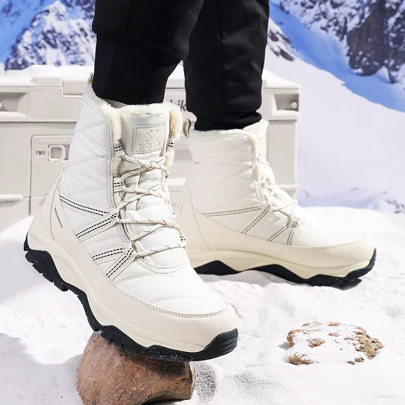 XIANG GUAN-Chaussures de Randonnée Imperméables pour Homme et Femme, Bottes de Neige, d'Escalade, de