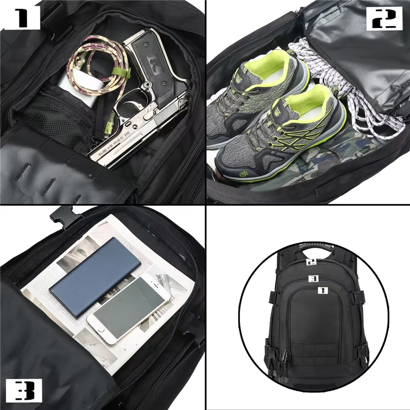 Sac à dos souple pour homme, sac à dos de randonnée en plein air, sac à dos de camping, sac de voyag