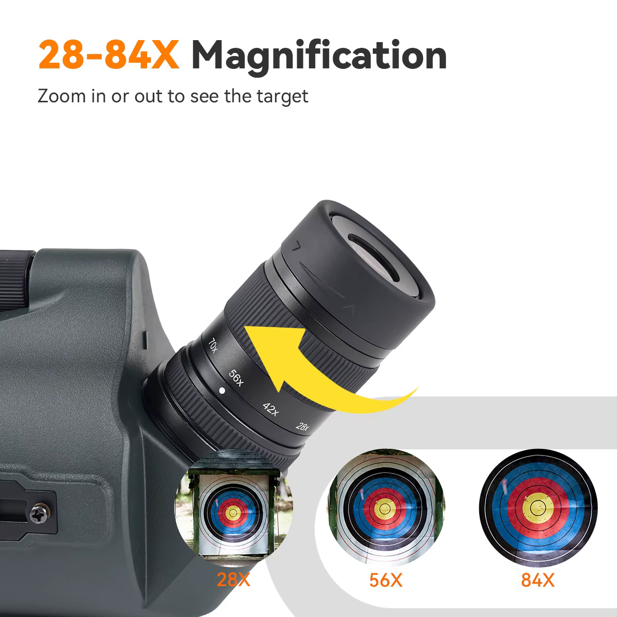 Svbony SV41Pro 28-84x80 Mak longue-vue FMC équipement de Camping étanche pour l'observation des oise