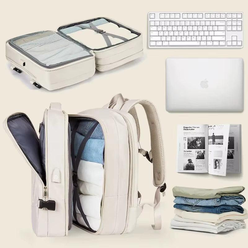 VEKROS-Sac à Dos de Voyage Extensible pour Homme et Femme, Accessoire pour -du-- end, Randonnée, Ord
