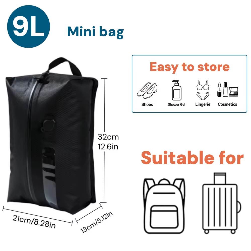 Sacs de rangement sous vide en TPU, sac de voyage imperméable, résistant aux déchirures, avec fermet