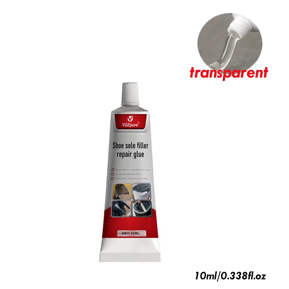 Kit de colle pour réparation de chaussures, semelle blanche/noire, imperméable, séchage rapide, adhé