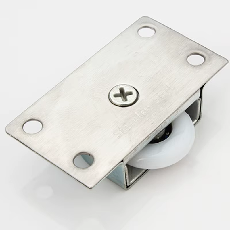 1 ensemble de rouleaux de porte coulissante en acier inoxydable, accessoires de meubles de porte de