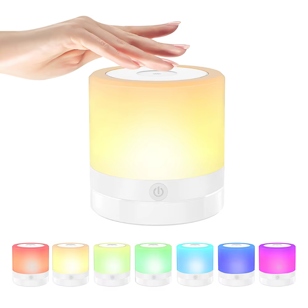 Lampe de nuit RGB pour Camping, veilleuse d'ambiance, lampes de chevet, tente à couleur changeante a