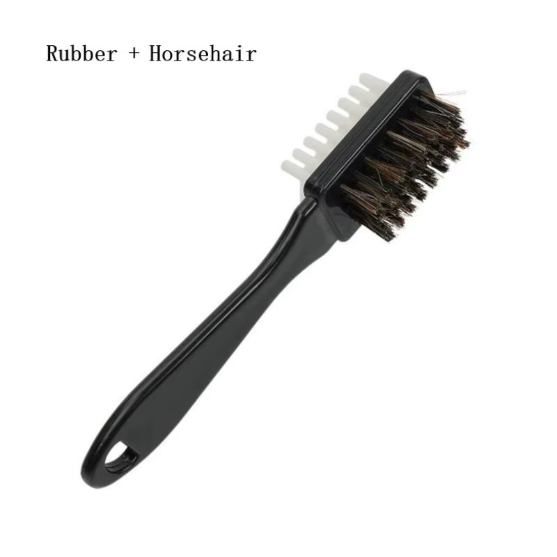 Kit de brosse de nettoyage pour chaussures 2 en 1 à double extrémité avec gomme - Plastique durable 
