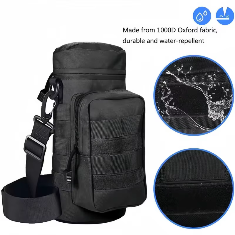 DulWater-Bouteille d'eau en poudre avec sangle, bouilloire pour cyclisme, pêche, chasse, camping, El