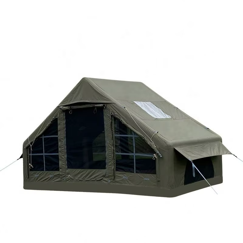 Tente de luxe 3-4 saisons grande capacité pour le glamping familial, en tissu TC imperméable pour le