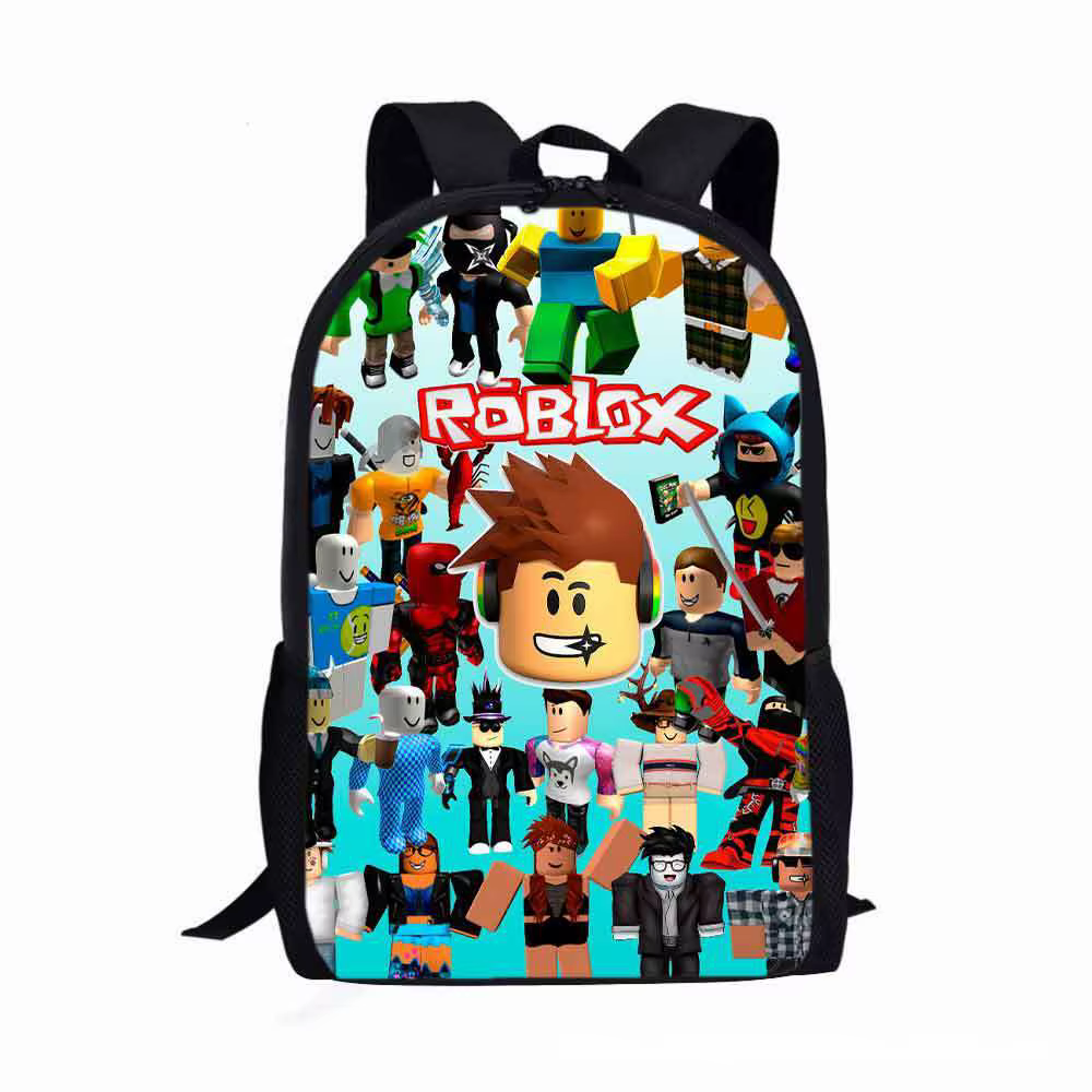 New ROBLOX Virtual World Co-branded Schoolbag for Boys, Middle and High School Students, Large Capac