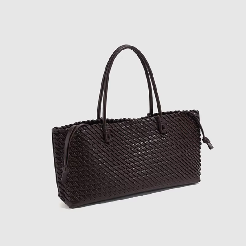 Sac à bandoulière de luxe pour femmes, sac de Shopping tissé exquis, élégant, Simple, grande capacit