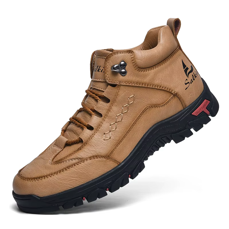 Bottes montantes à bout rond pour hommes, chaussures de randonnée en plein air à lacets, semelle épa