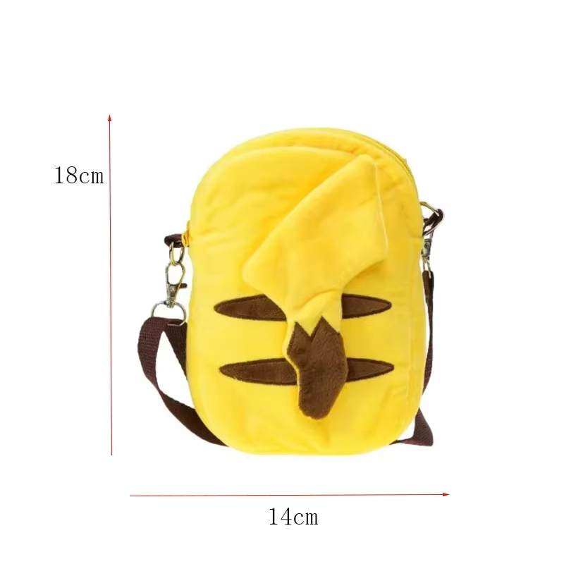 Sac à dos en peluche Pokemon Pikachu Gengar Mimikyu Snorlax Rowlet Psyduck Lucario Charmander, sac à