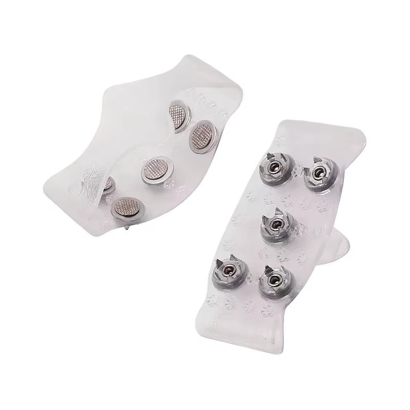 Crampons d'escalade à 5 dents en Silicone, antidérapants, griffes de neige, poignées, couvre-chaussu