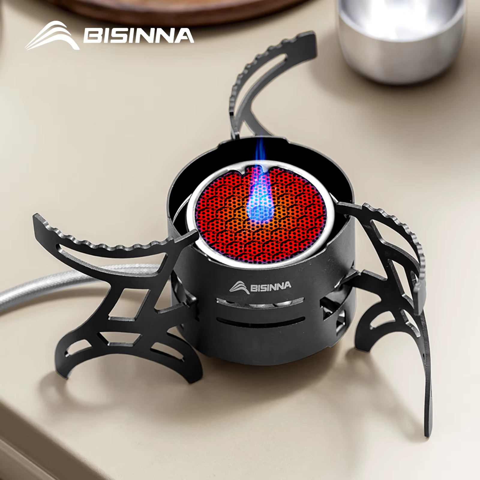 BISINNA Camping brûleur infrarouge extérieur Mini poêle 3600W haute puissance ultraléger pliant brûl