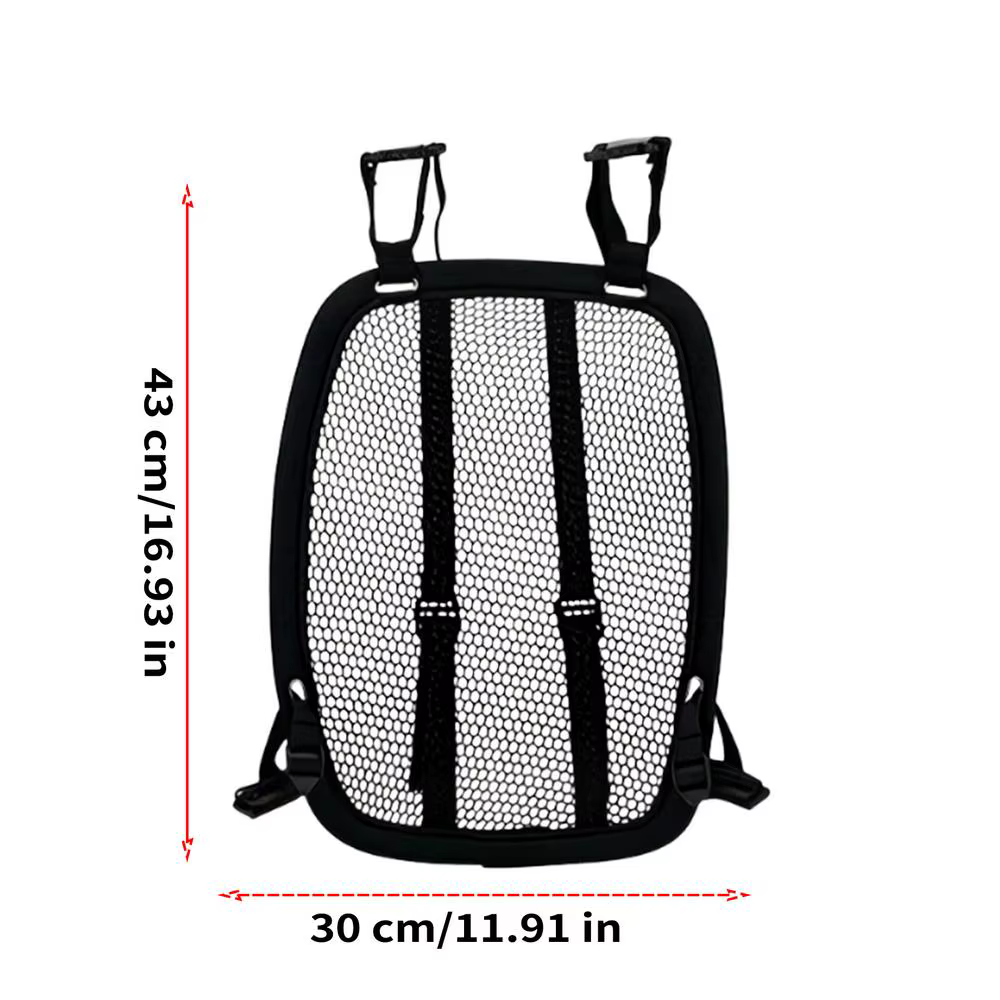 Coussin de ventilation pour sac à dos, panneau dorsal en maille respirante à flux d'air réglable, un