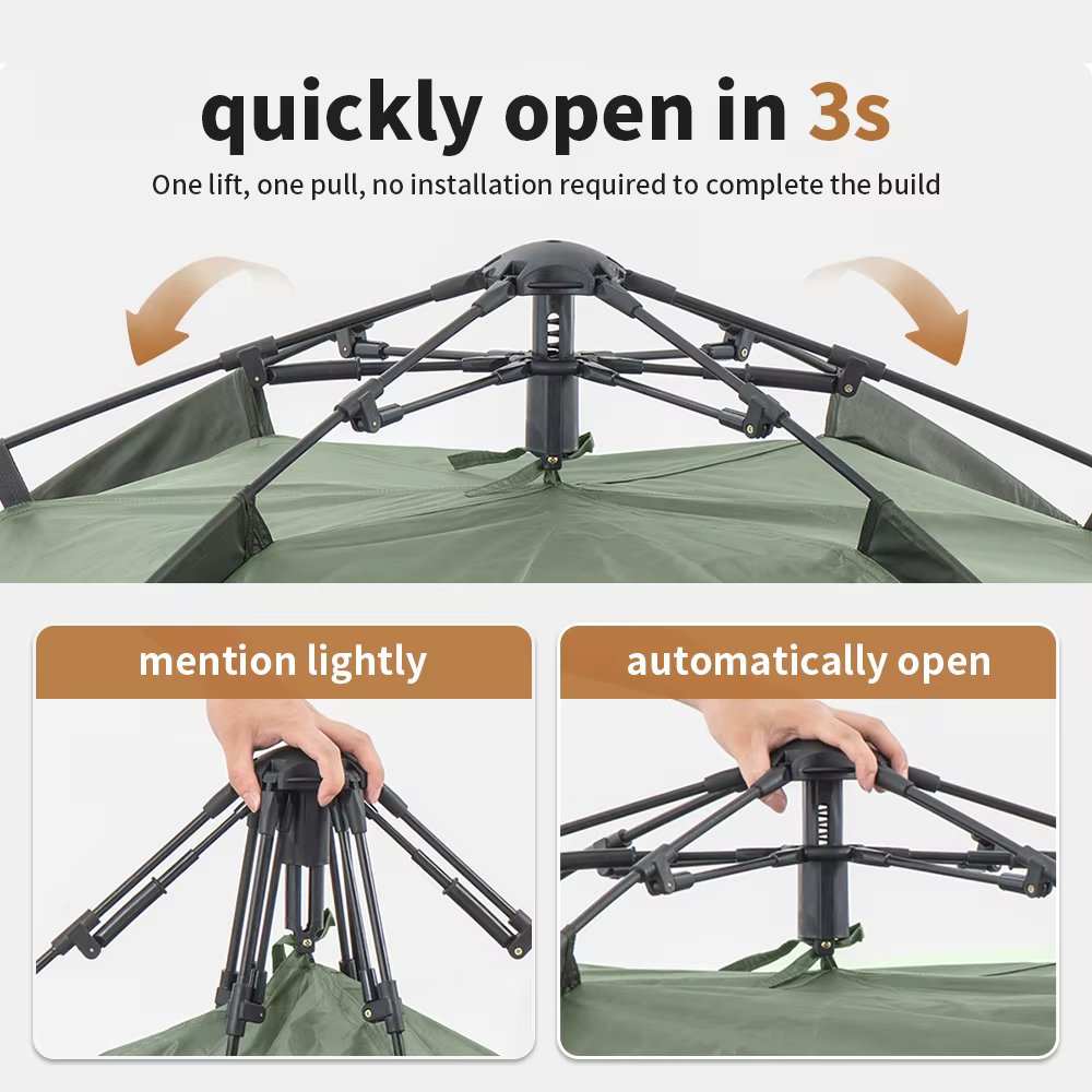 Natureifa-Tente de camping ultralégère, étanche, automatique, portable, 3 saisons, randonnée en plei