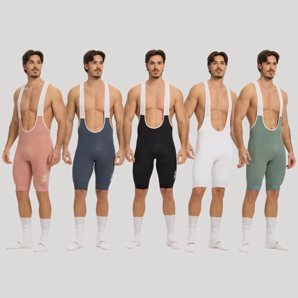 RION hommes short de cyclisme collants de vélo vtt bavoir bretelles haute densité Dolomiti 8 heures