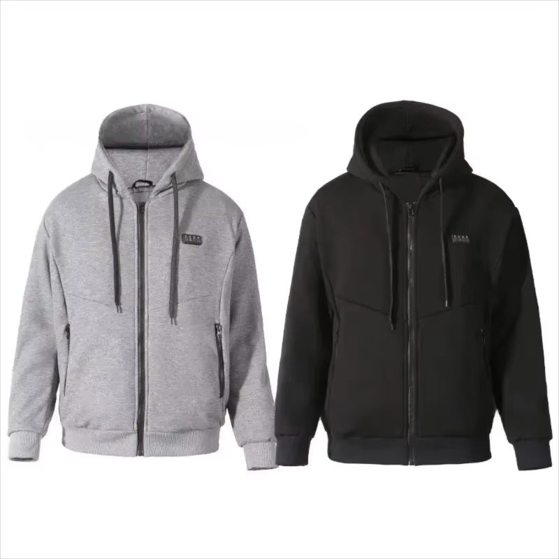 Sweat-shirt chauffant intelligent à 23 zones, style couple, vêtement d'extérieur, chaleur constante,
