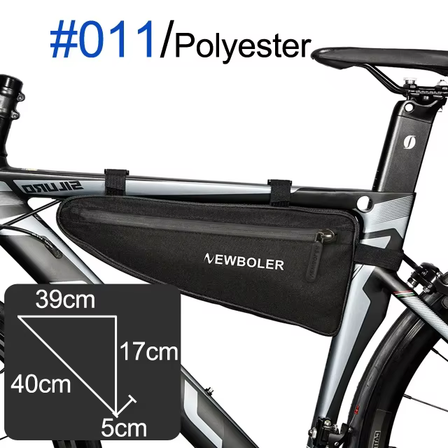 NEWBOLER sac de vélo étanche à la pluie grande capacité vtt vélo de route cadre sac Triangle pochett