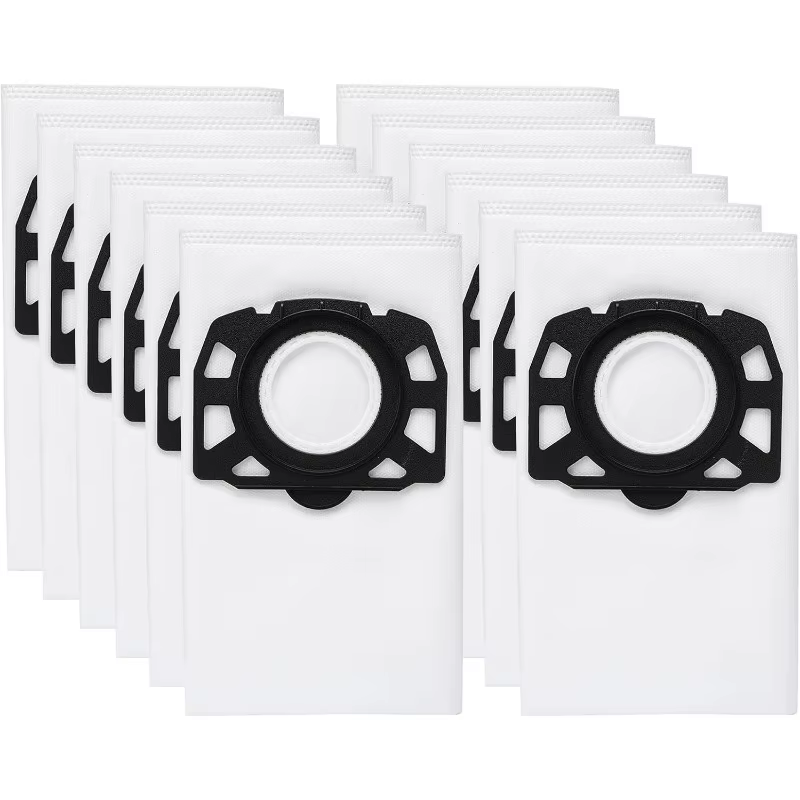 Sacs filtrants de remplacement KFI357, 12 pièces, pour aspirateur sec et humide Karcher WD2 Plus WD3