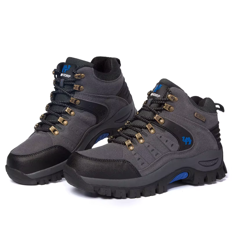 Grande taille bottes de randonnée en plein air hommes femmes antidérapant mode à lacets escalade hiv