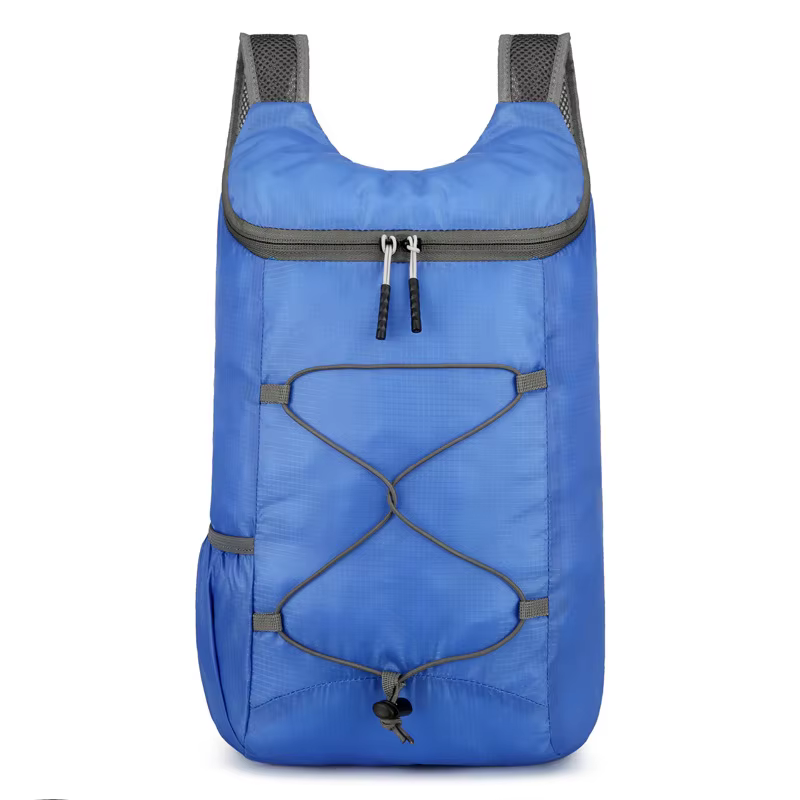 Sac à dos de voyage léger et pliable avec fermeture éclair, sac de sport ultra-léger, sac à dos port