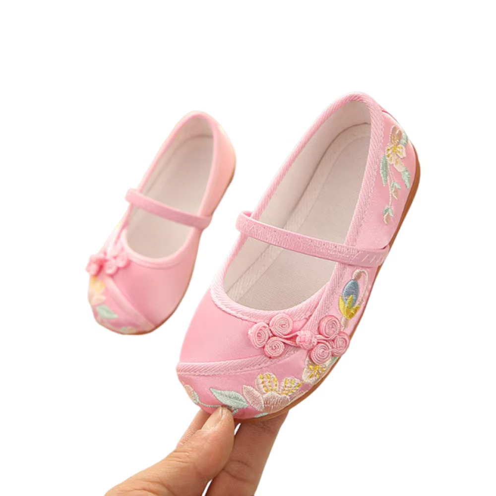 Chaussures de danse pour filles de style chinois, semelle souple, résistantes à l'usure, chaussures 
