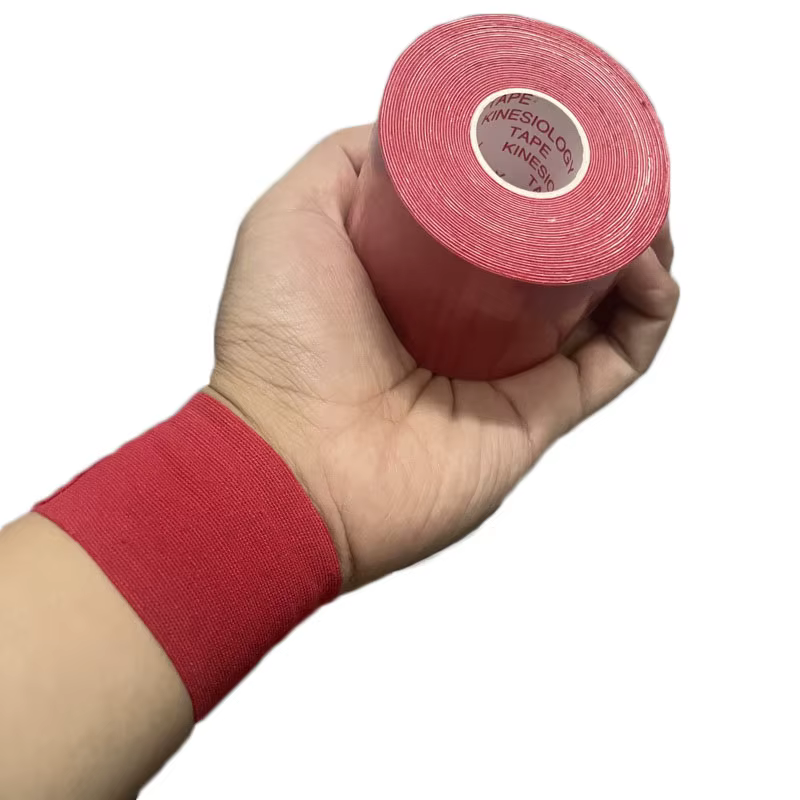 Bande de kinésiologie auto-adhésive en 6 rouleaux, strapping adhésif sport,bande élastique pour le S