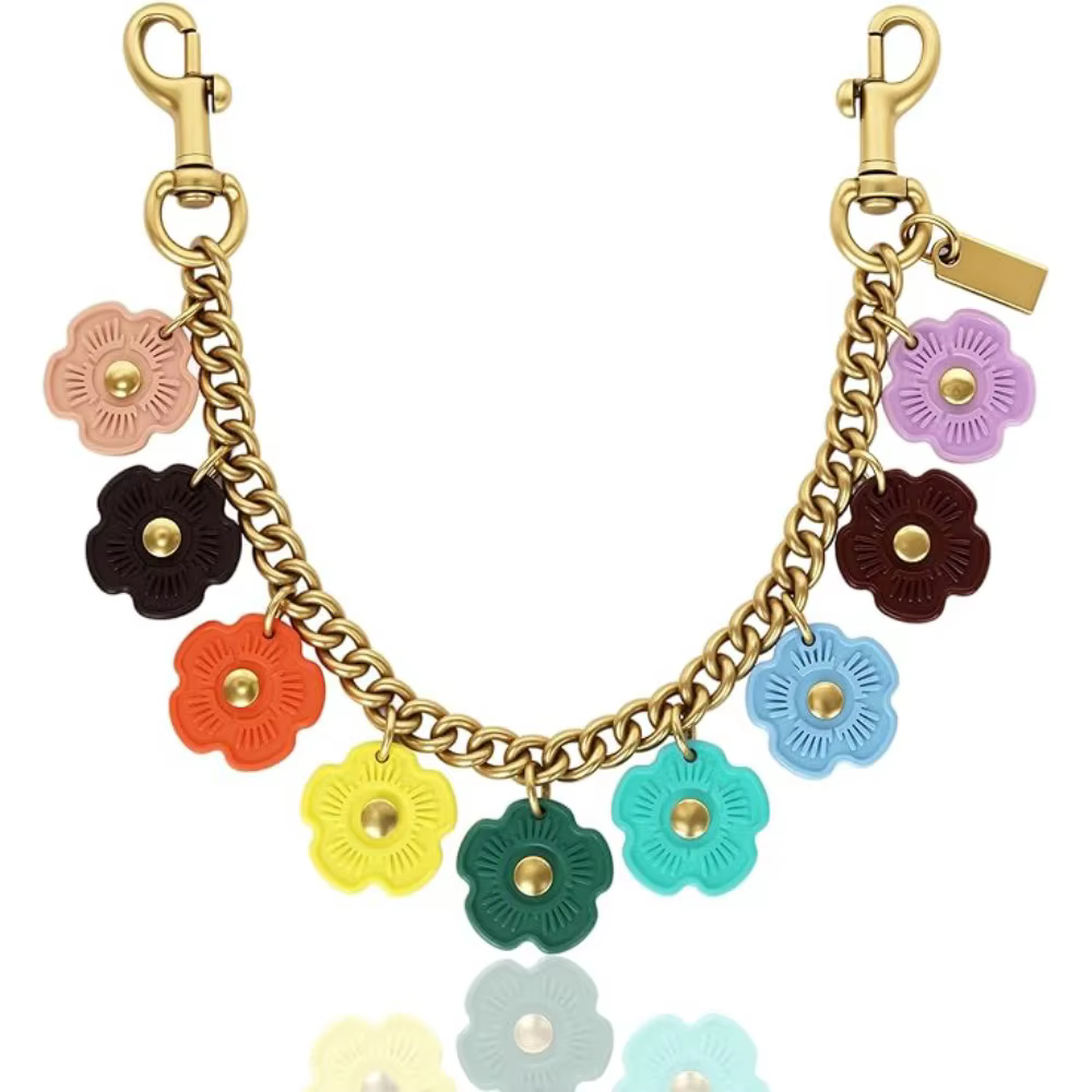 Breloque de sac en forme de fleur colorée et mignonne, accessoires de sac DIY, breloque de chaîne de