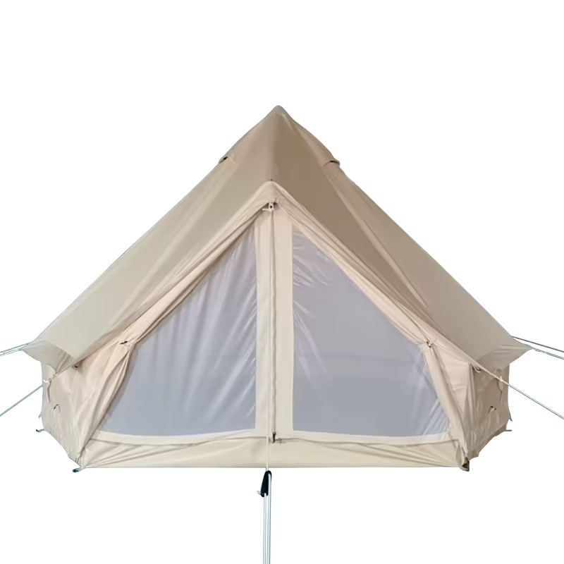 Tente cloche en toile de coton robuste de 3m, sans mât central, pour camping extérieur