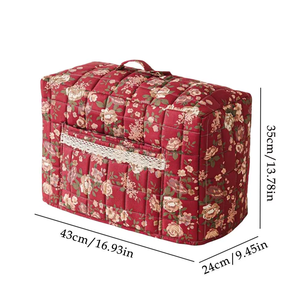 Mallette de transport pour Machine à coudre, sac anti-poussière pour Machine à coudre imprimé floral