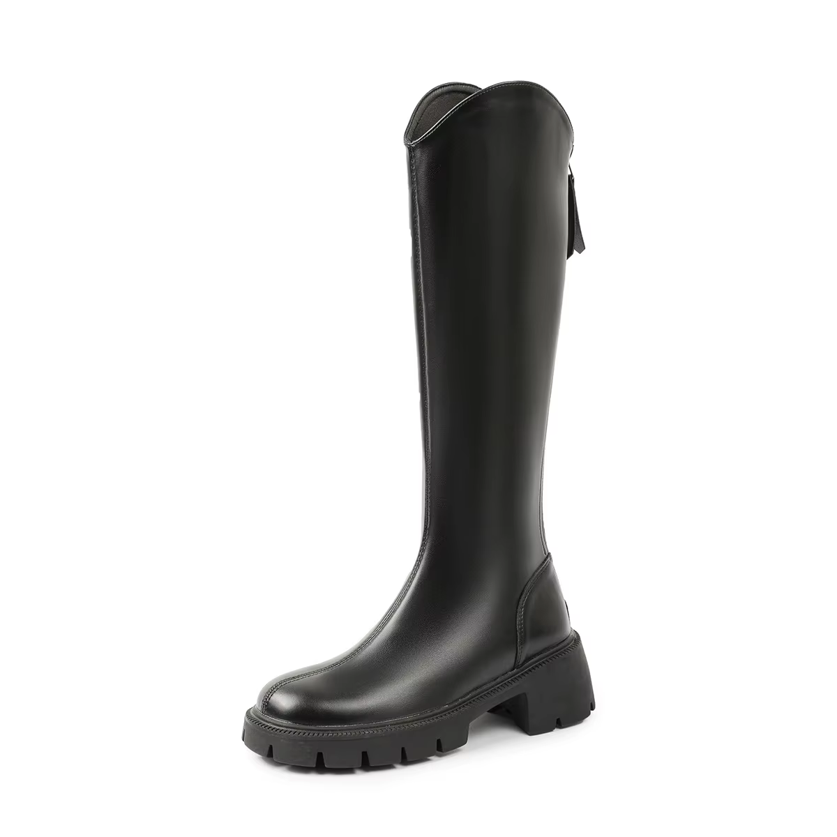 Bottes D-11 Knight à tige haute, style britannique, semelle épaisse, polyvalentes, automne-hiver, no