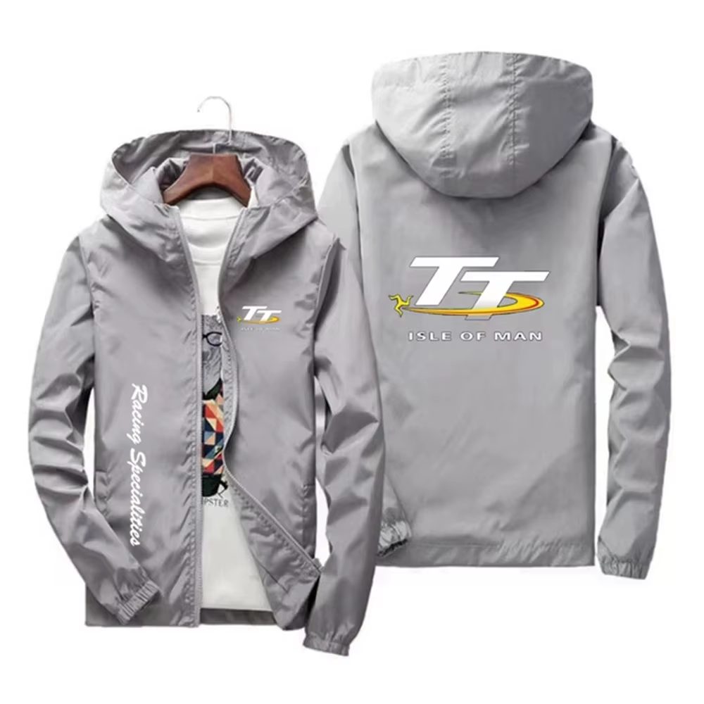 Veste Coupe-Vent à Capuche pour Homme, Fermeture Éclair, Sports de Plein Air, vaccage Rapide, Tour d