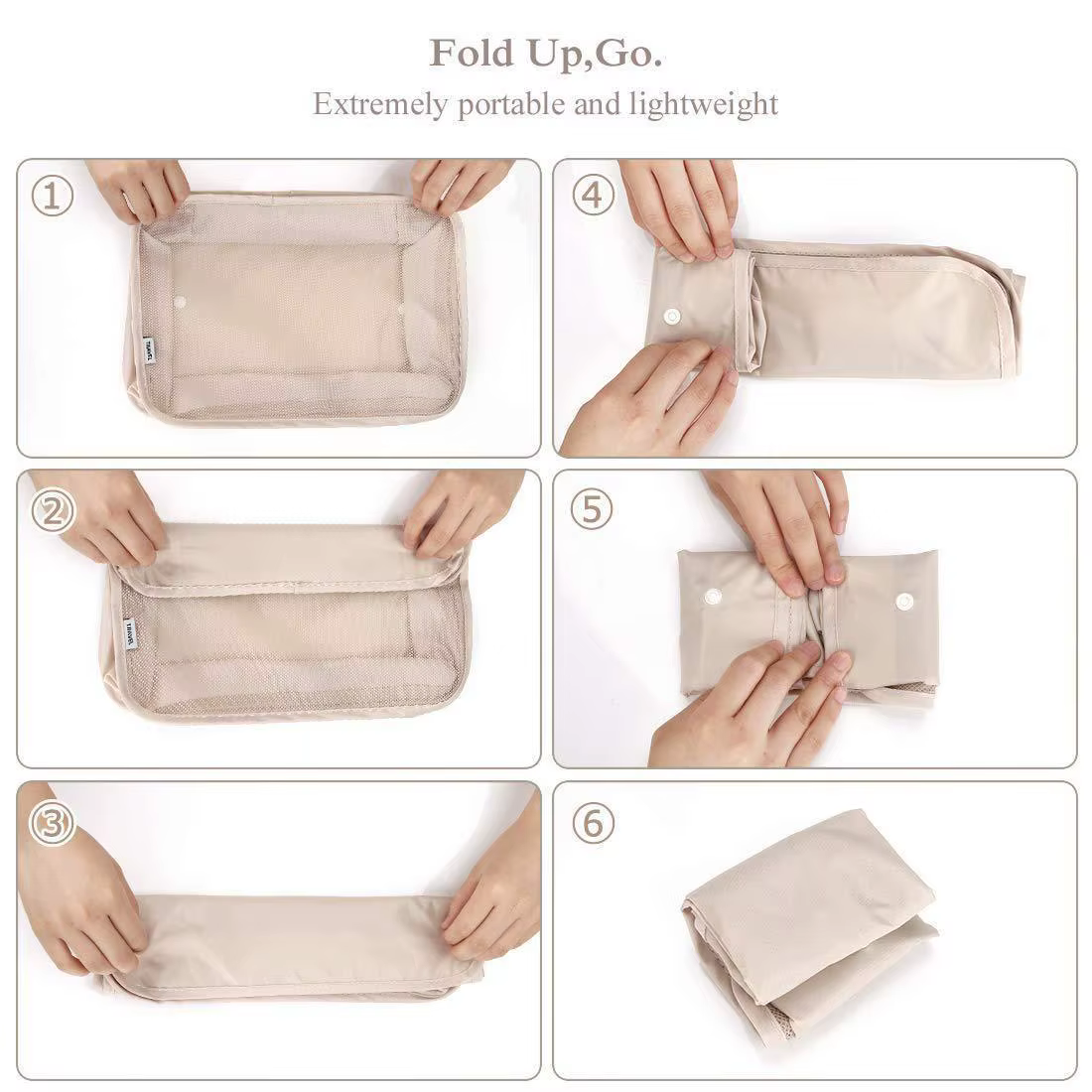 Organisateur de voyage pliant, 7 pièces, sacs de rangement, Cube de garde-robe, valise, ensemble d'e