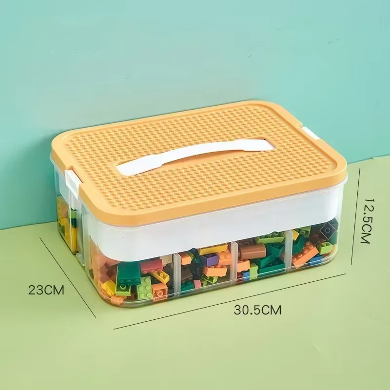 Boîte de rangement pour jouets Lego, empilable, avec couvercles, bacs ajustables, conteneurs de rang