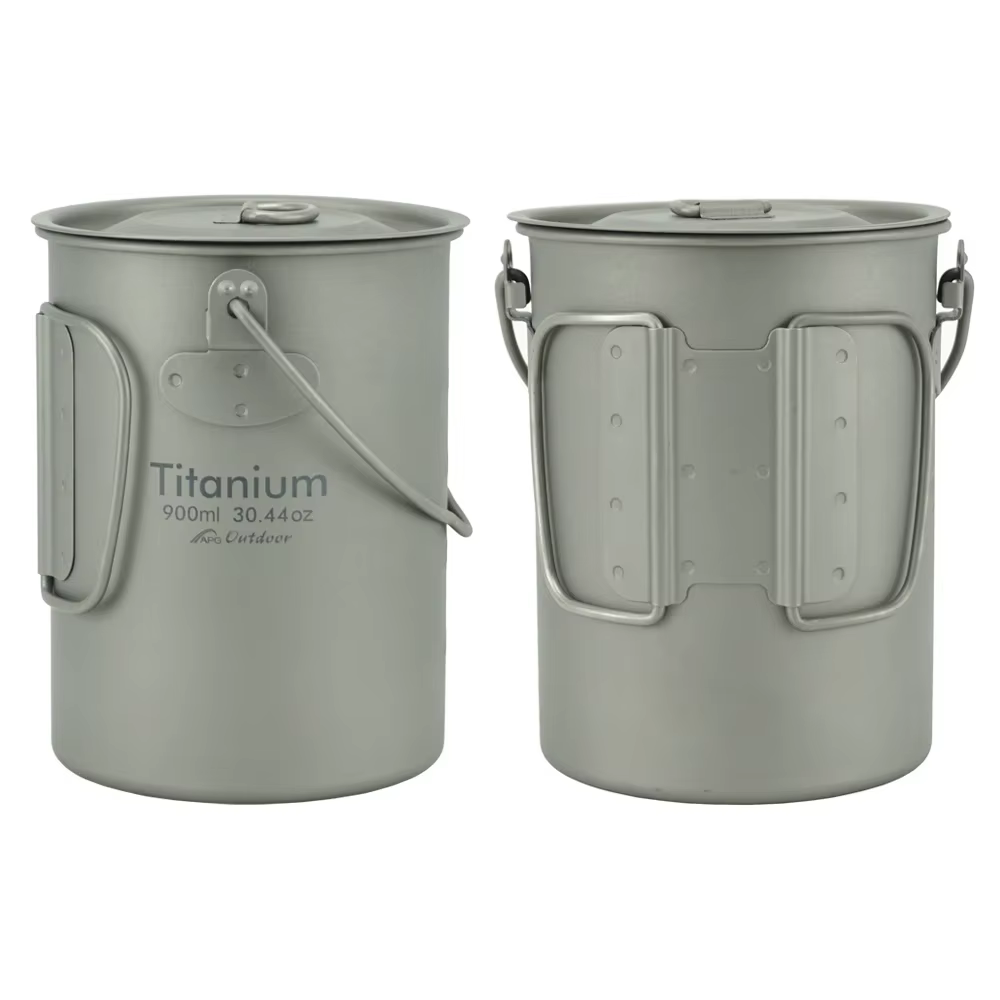APG 0.9LT titane tasse suspendue tasse d'eau tasse marmite Camping en plein air ustensiles de cuisin