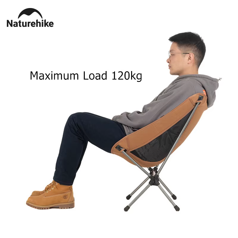 Naturehike Camping lune chaise légère Portable en alliage d'aluminium siège pliant sac à dos chaise