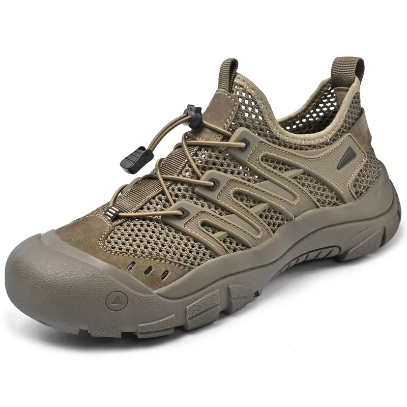 Chaussures d'été en maille respirante pour hommes, chaussures de randonnée antidérapantes pour l'ext