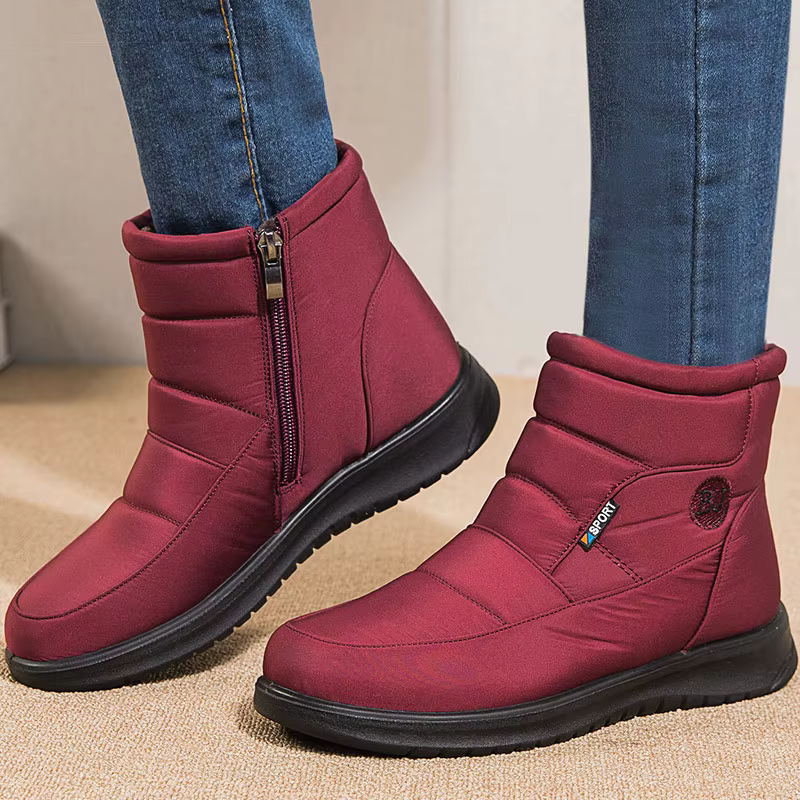 Bottes femme 2025 chaussures d'hiver pour femmes bottines fourrure chaude Botas Mujer imperméable ta