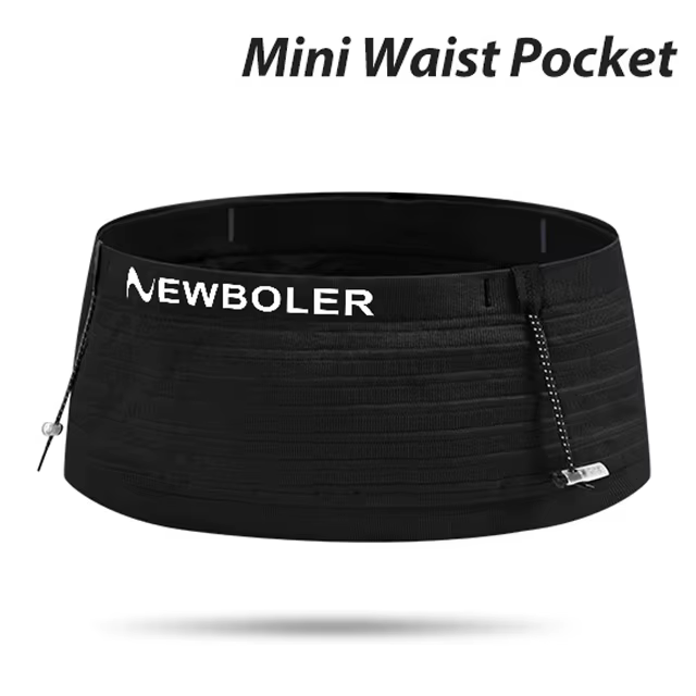 NEWBOLER – sac de taille de sport élastique et léger, ceinture porte-numéro pour course à pied, tria