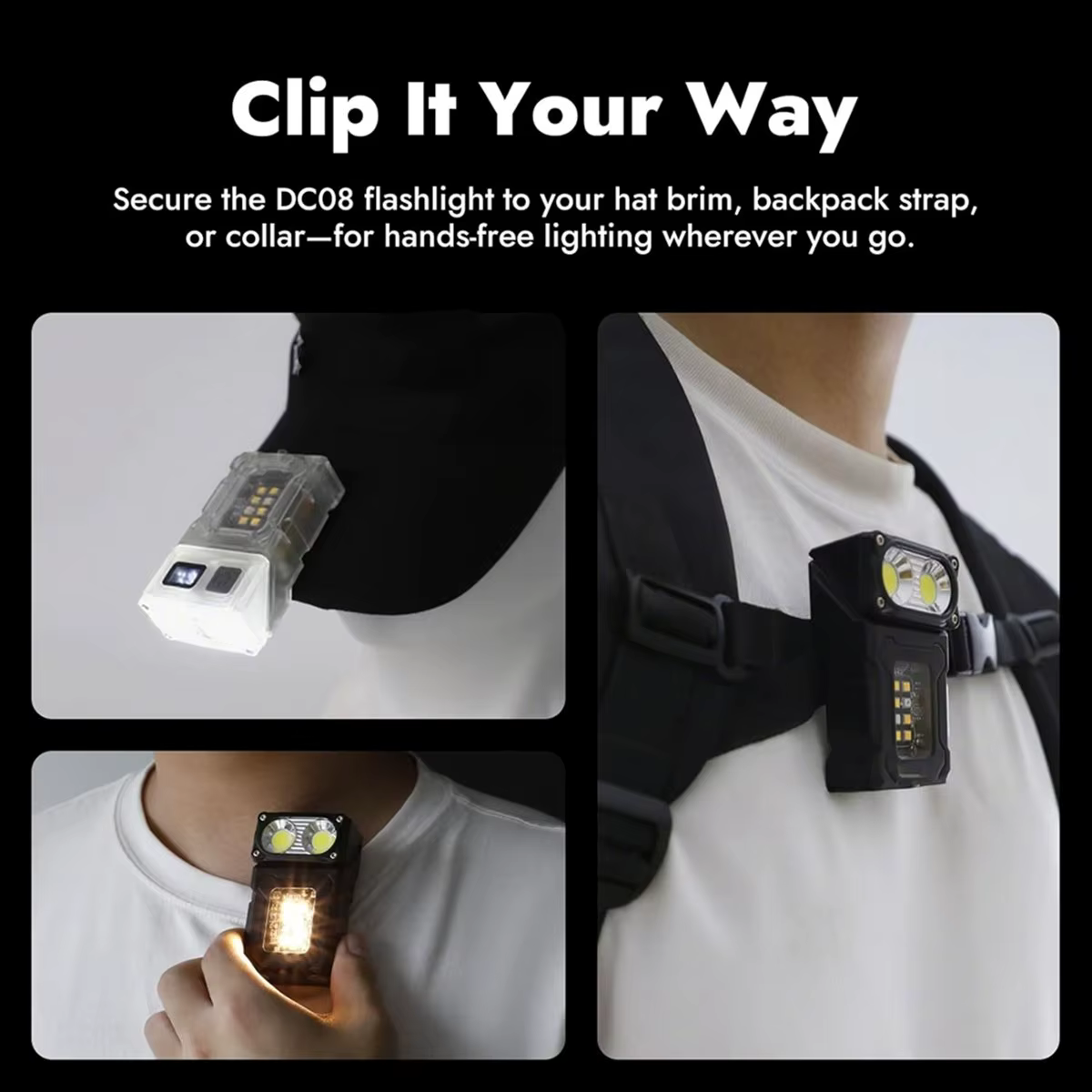 Lampe de poche LED fiable et Rechargeable, Mini lampe de travail 800 Lumens, petite lampe de poche E