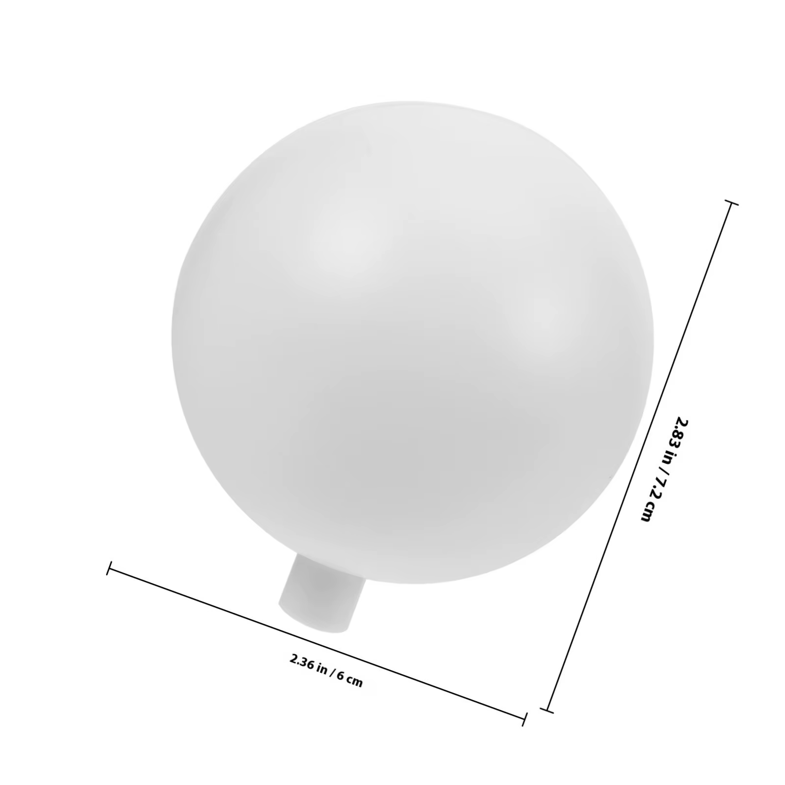 Abat-jour globe en plastique 100 mm pour lustre, lampe suspendue, luminaire, éclairage diffuse chaud