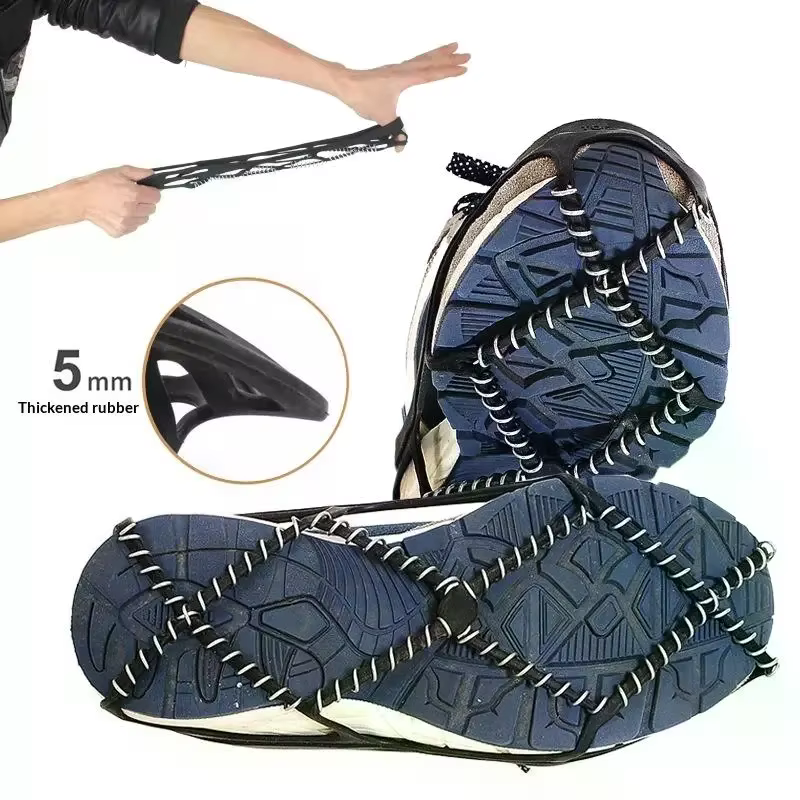 1 paire antidérapant glace neige pince couvre-chaussures Camping Sports de plein air couvre-chaussur