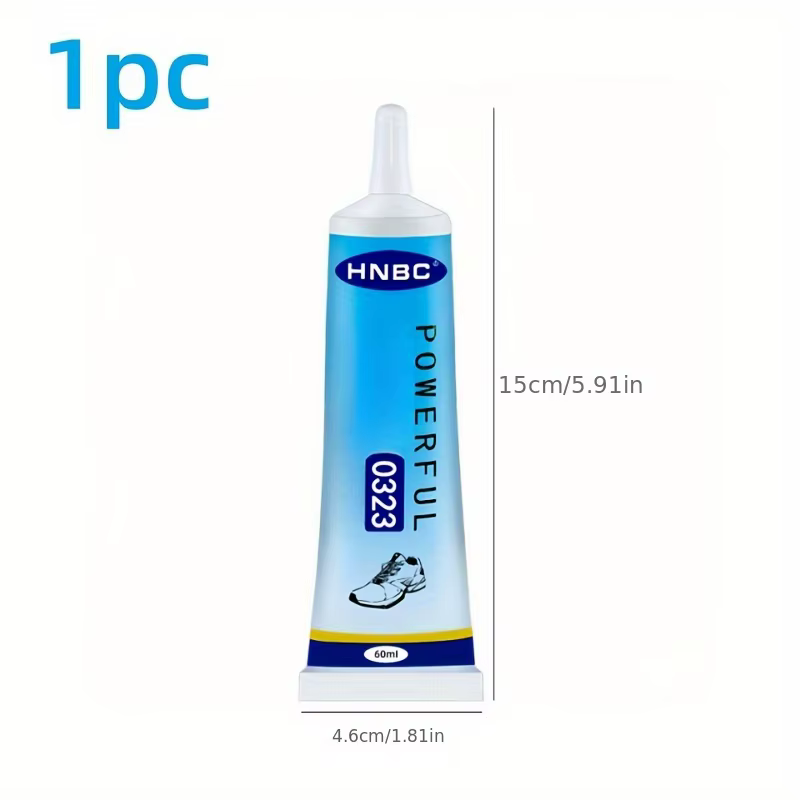 Colle pour chaussures universelles fortes HB, 60ml, colle puissante pour chaussures, douce, transpar