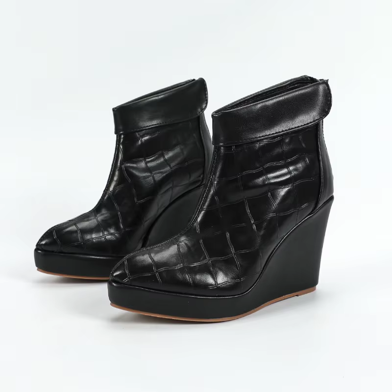 2025 automne début hiver chaussures femmes talons hauts bottes bout pointu mode dames chaussures à s