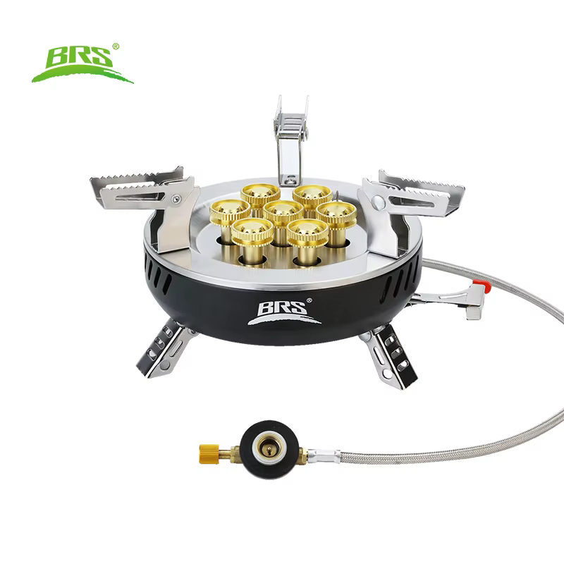 Réchaud à gaz portable pliable BRS-207 BRS-203 pour camping extérieur, brûleur haute puissance sept 