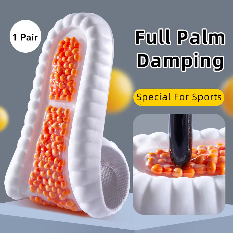Semelles intérieures de Sport complètes pour les pieds, semelle à coussin d'air en PU, souples et re