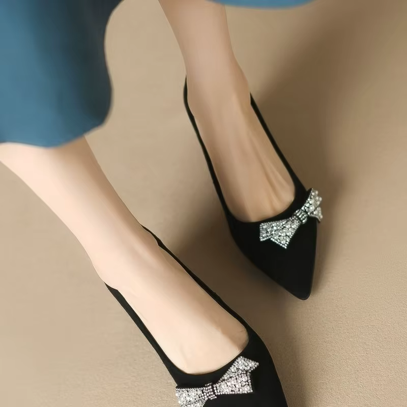 FHC – escarpins en Nubuck pour femmes, chaussures floquées à talons hauts, semelles compensées avec 