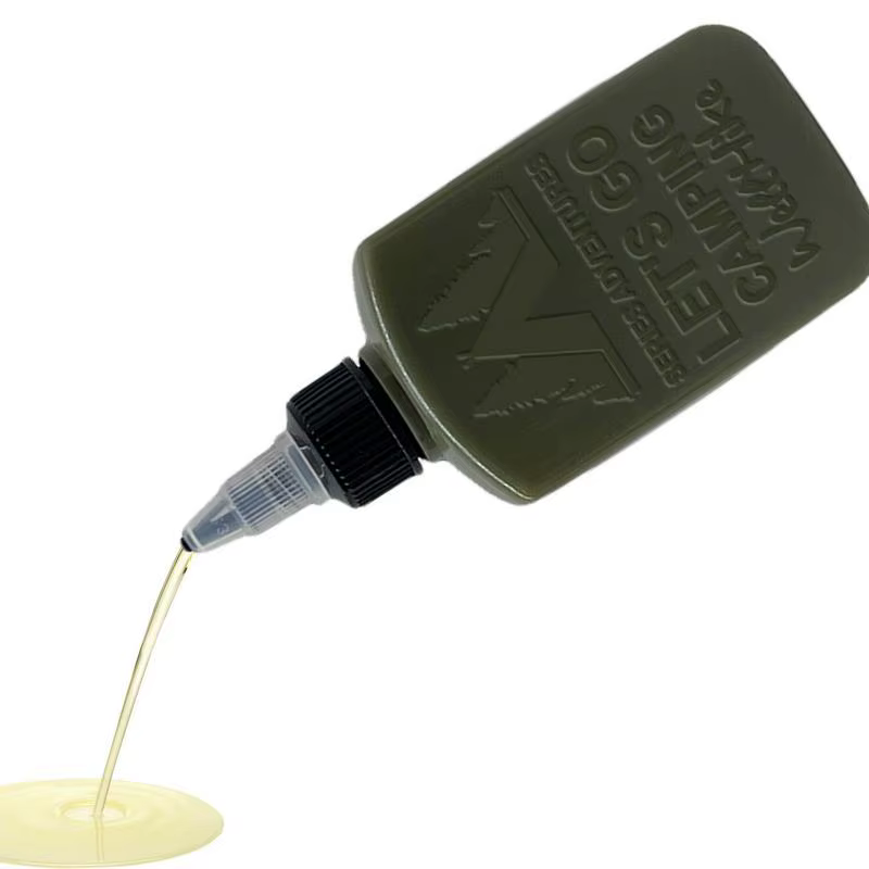 Bouteille à presser pour huile de Camping, bouteilles à condiments à presser de 100ml avec buses, di